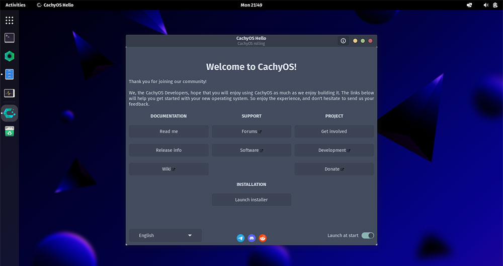 CachyOS GNOME desktop