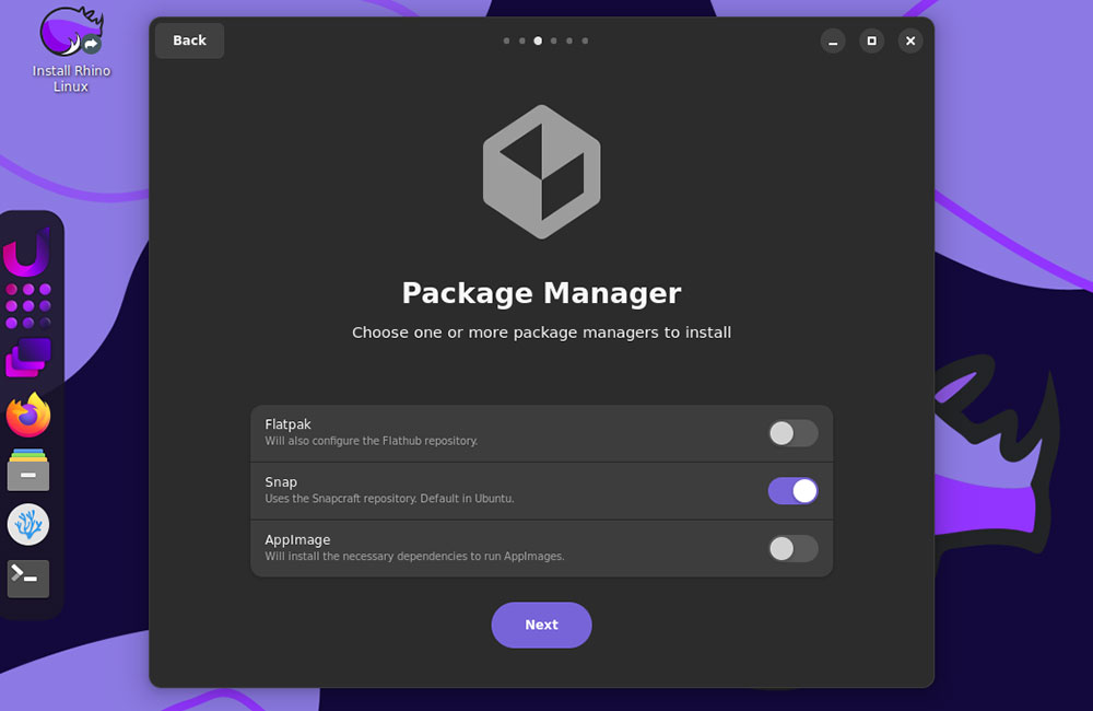 Rhino Linux package manager